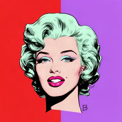 Pop Art Glam Woman Avatar
