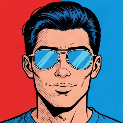 Pop Art Halftone Portrait