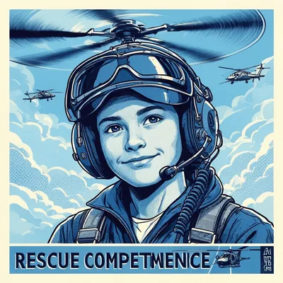 Pop Art Helicopter Pilot Avatar