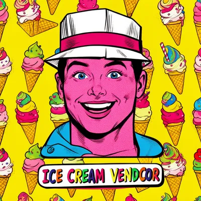 Pop Art Ice Cream Vendor Avatar