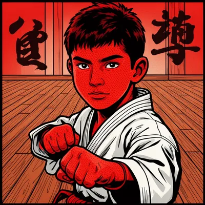 Pop Art Martial Artist