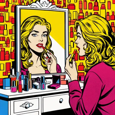 Pop Art Mirror Beauty Avatar