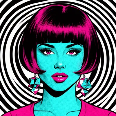 Pop Art Mod Girl