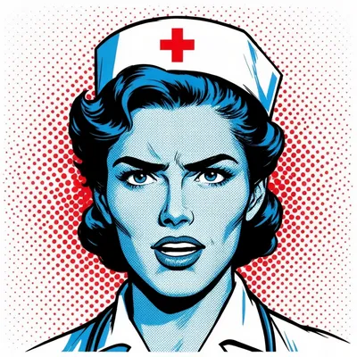 Heroic Nurse Pop Art Avatar