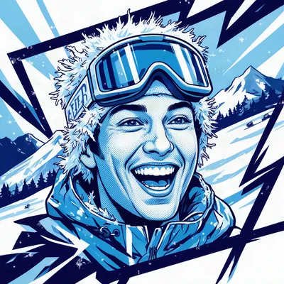 Pop Art Snowboarder Avatar
