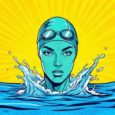 Pop Art Swimmer Avatar