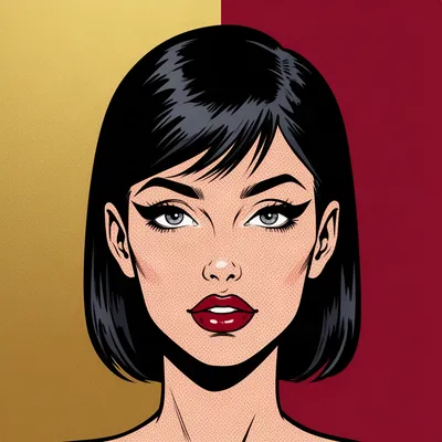 Pop Art Woman Portrait