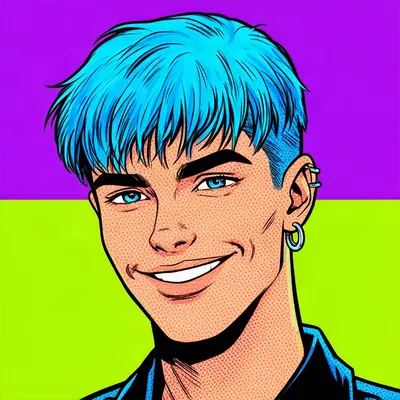 Pop Art Young Man Avatar