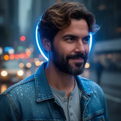 Bearded Latino Man Realistic Avatar