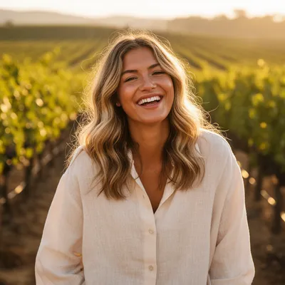 California Vineyard Woman