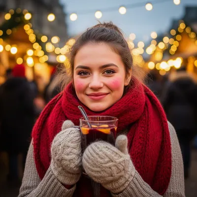 Christmas Market Woman