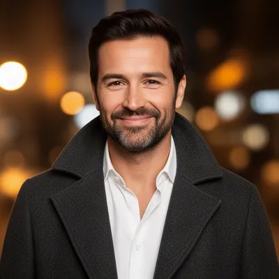 Confident Man Studio Portrait
