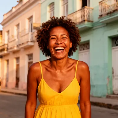 Caribbean Woman Laughing
