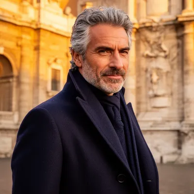 Distinguished Italian Silver Fox