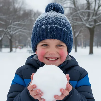 Snowy Boy Portrait