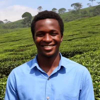 Rwandan Tea Farmer Portrait