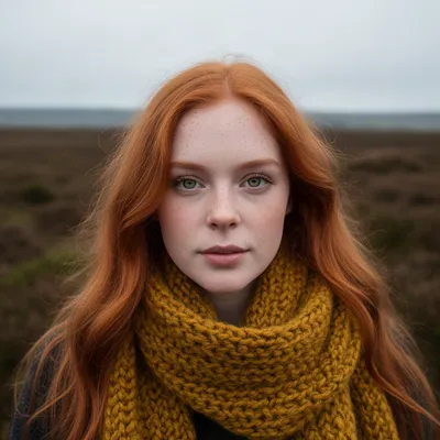 Scottish Copper-Haired Woman Avatar