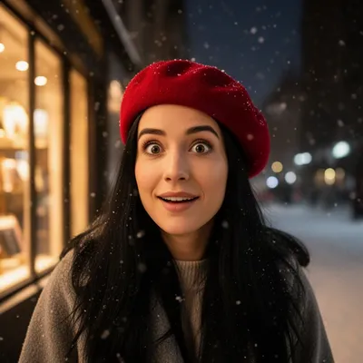 Winter City Woman