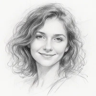 Charcoal Sketch Woman