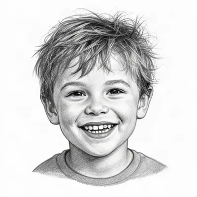 Cheerful Sketch Boy