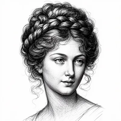 Classical Crosshatch Portrait