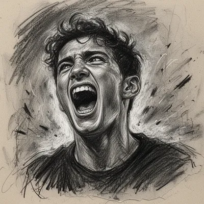 Emotional Sketch Portrait