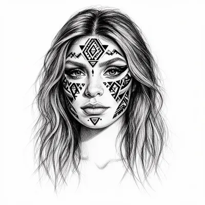 Geometric Festival Portrait