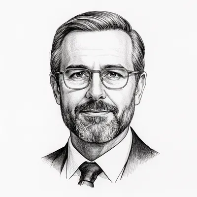 Intellectual Sketch Portrait