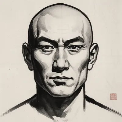 Sumi Ink Portrait Avatar