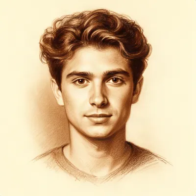 Sepia Sketch Portrait