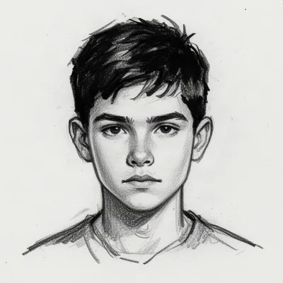 Sketch Boy Portrait