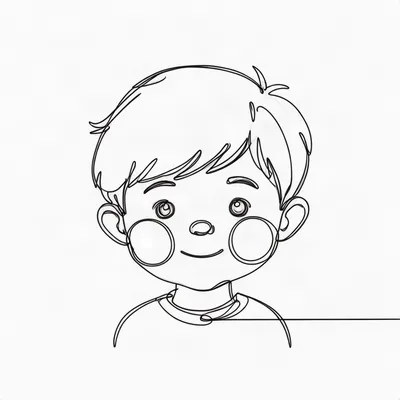 Sketch Boy Portrait
