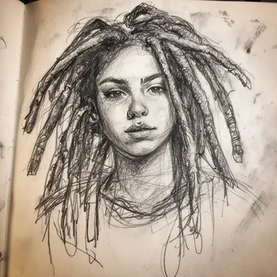 Sketch Dreadlocks Avatar