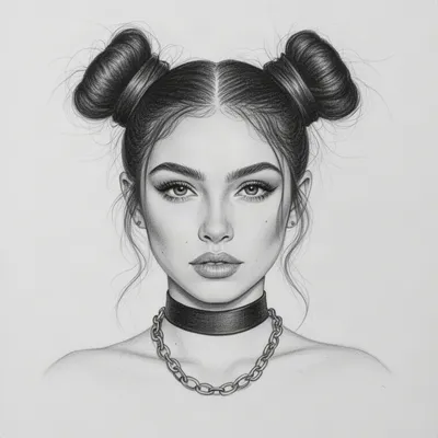 Sketch Space Buns Avatar