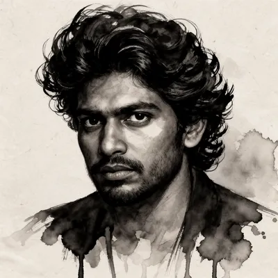 Sumi Ink Portrait Avatar