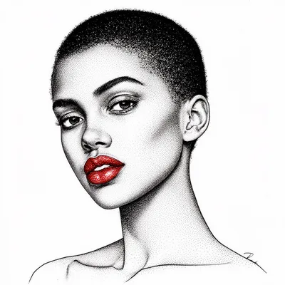 Stipple Ink Portrait