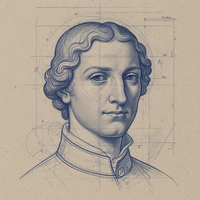 Blueprint Portrait Man