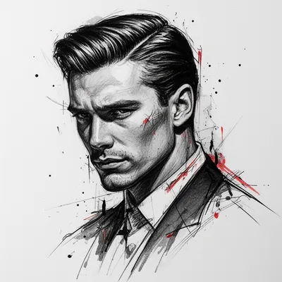 Urban Rebel Sketch Portrait