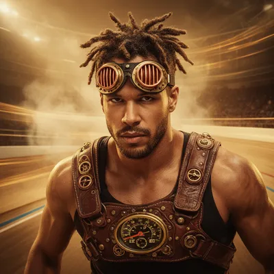 Steampunk Athletic Avatar
