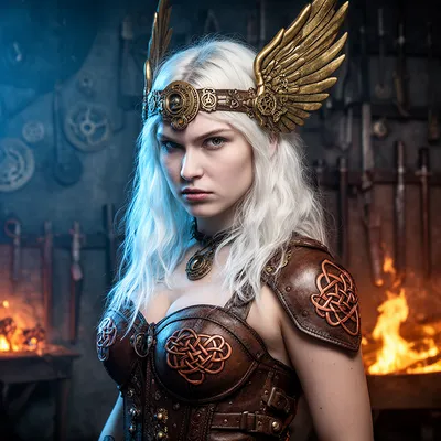 Nordic Steampunk Valkyrie