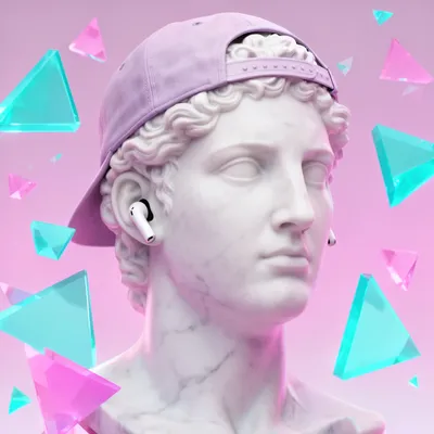 Vaporwave Marble Bust Avatar