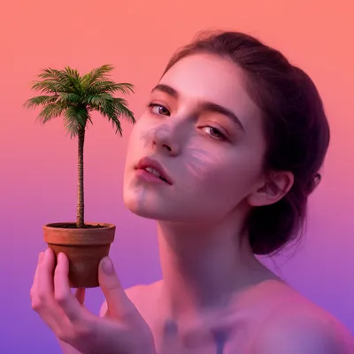 Pastel Palm Dreamer
