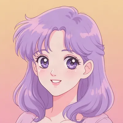 Vaporwave Pastel Anime Avatar