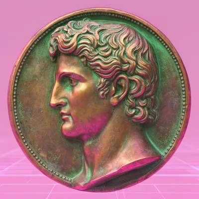 Vaporwave Roman Coin Avatar
