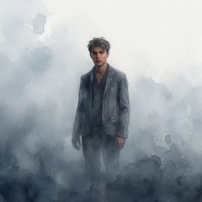 Misty Watercolor Man
