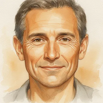 Distinguished Gentleman Watercolor
