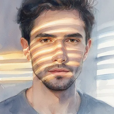 Ethereal Watercolor Portrait