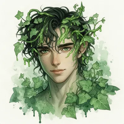Forest Spirit Watercolor Avatar