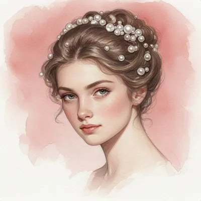 Pearl Elegance Watercolor