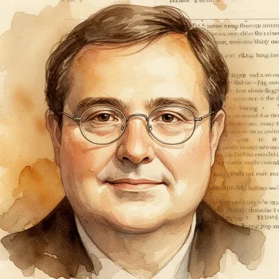 Scholarly Watercolor Avatar